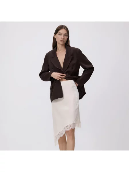 Reserved Aszimmetrikus aljú szoknya testszínű