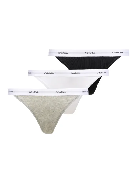 Calvin Klein Underwear tangá dámske s elastanom sivá