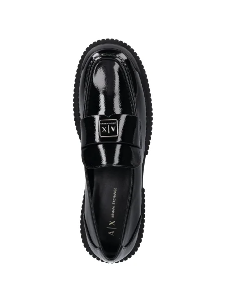 Pantofi loafer Armani Exchange negru