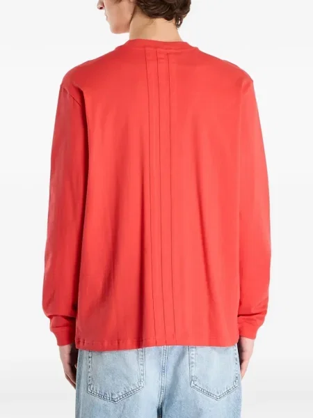 Τρέξιμο fleece μπλούζα Adidas με λαιμόκοψη v μαύρο
