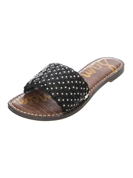 Klapki Sam Edelman skórzane czarne