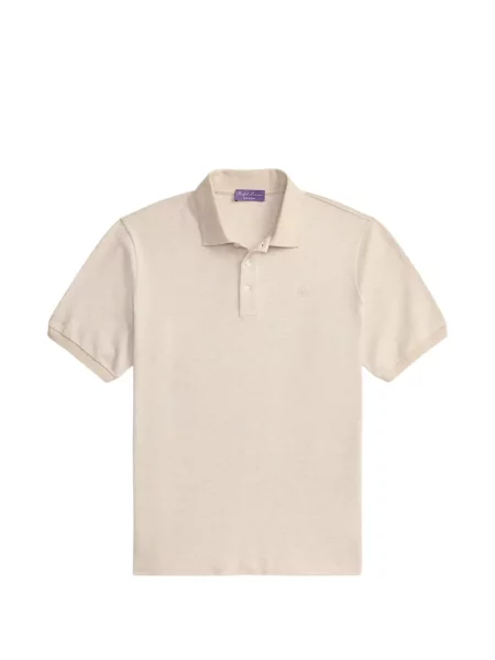 Tricou polo Ralph Lauren Purple Label cu broderie violet
