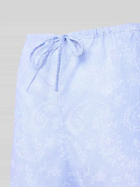 Szorty od piżamy o kroju regular fit z tunelem Christian Berg Woman błękitne
