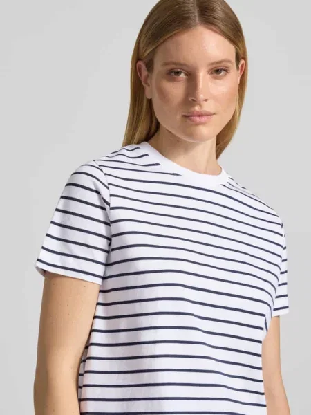 T-shirt z okrągłym dekoltem model CAMINO' Samsoe Samsoe granatowa