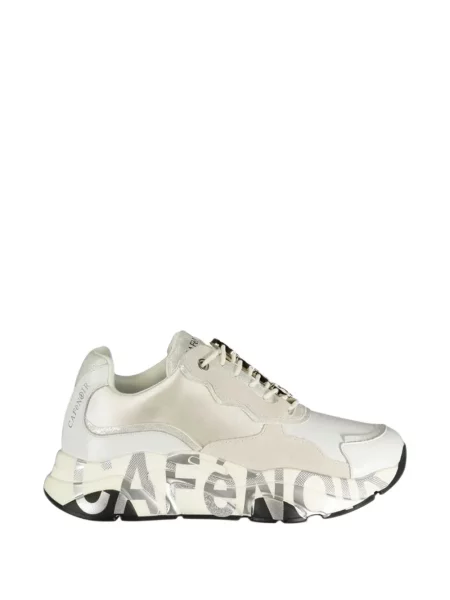 Sneakerși Cafènoir cu imagine alb