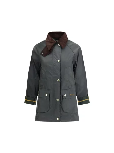 Woskowana parka Barbour zielona