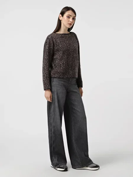 Прямые джинсы Emporio Armani серые
