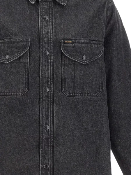 Geacă de blugi Filson din fleece negru