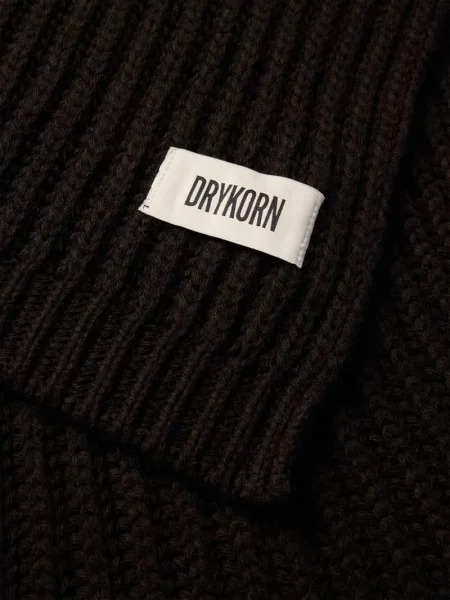 Szal z detalem z logo model ‘CRONICA’ Drykorn beżowa