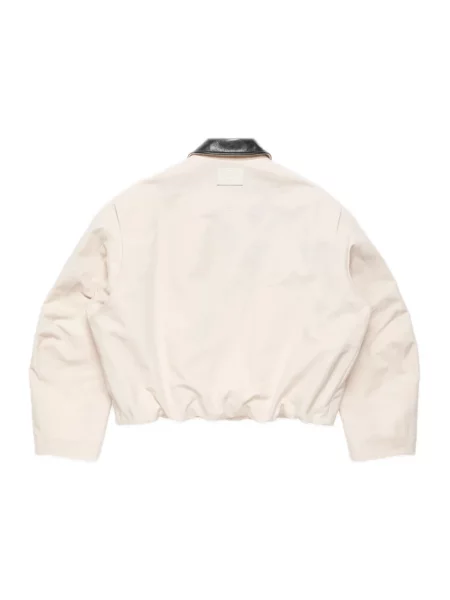 Kurtka skórzana Acne Studios beżowa