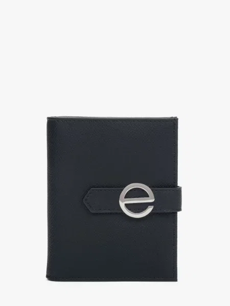 Estro Портмоне Шкіра чорний