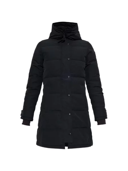 Palton Canada Goose cu glugă negru