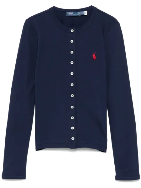 Поло тениска Polo Ralph Lauren бродирана синьо