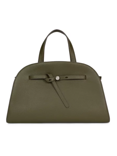 Top Tory Burch skórzany zielony