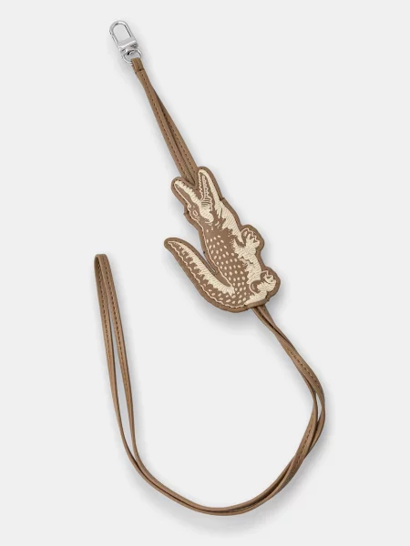 Lacoste obesek za ključe bež