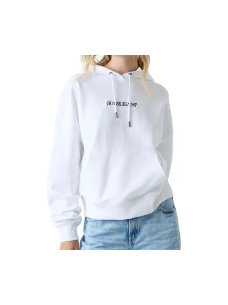 Guess Jeans Pulóver Oversize fehér