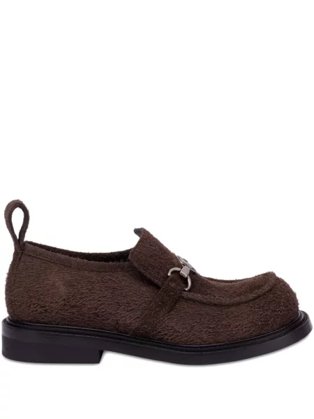 Pantofi loafer Moschino slip-on maro