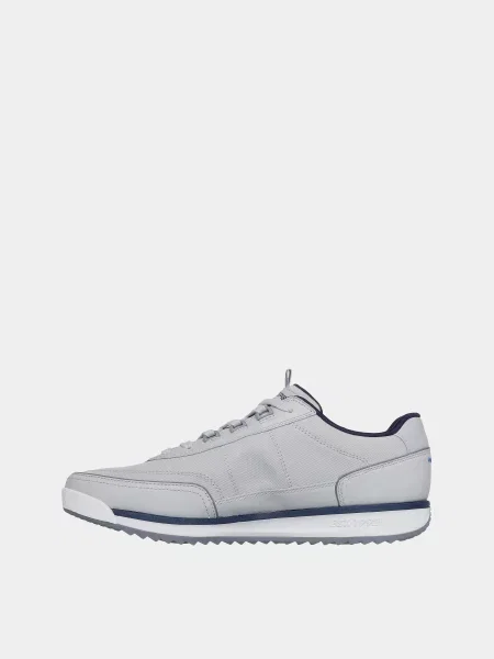 Кожаные повседневные кроссовки Skechers серые