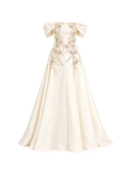 Rochie Loodyana cu model floral alb