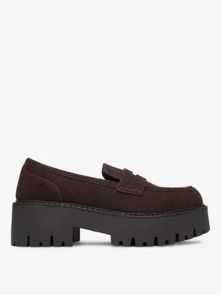 Loafersy brązowe