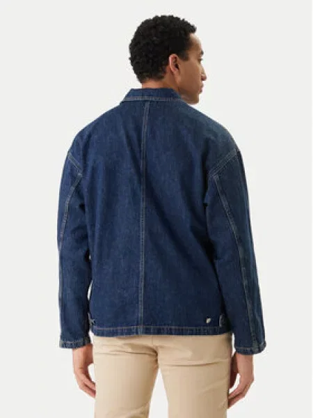 Jack & Jones džinsiniai marškiniai Cambridge Tamsiai Oversize mėlyna