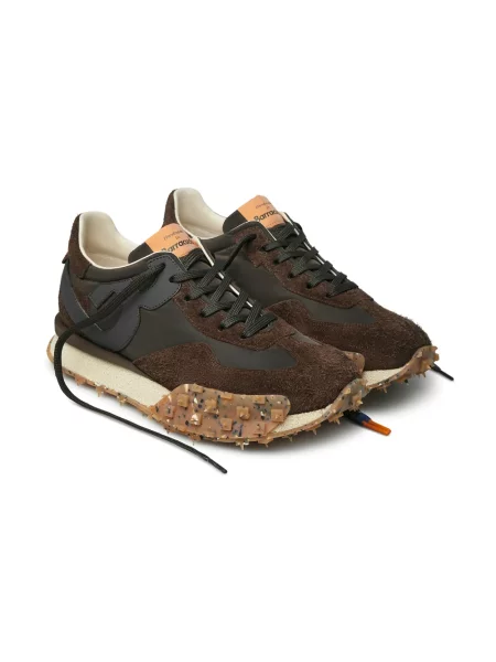 Sneakersy Barracuda skórzane brązowe