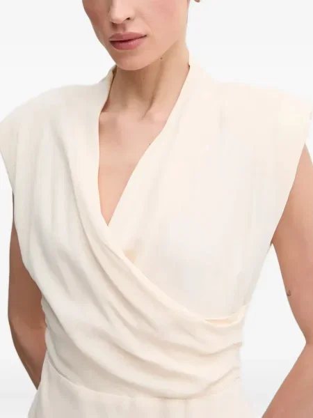 Rochie midi Sandro Ferrone drapată până la genunchi de costum