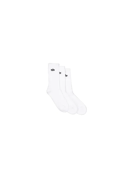 Alpha Industries pánske ponožky Basic 3 páry biele