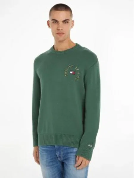 Tommy Jeans Пуловер Arched Graphic черен