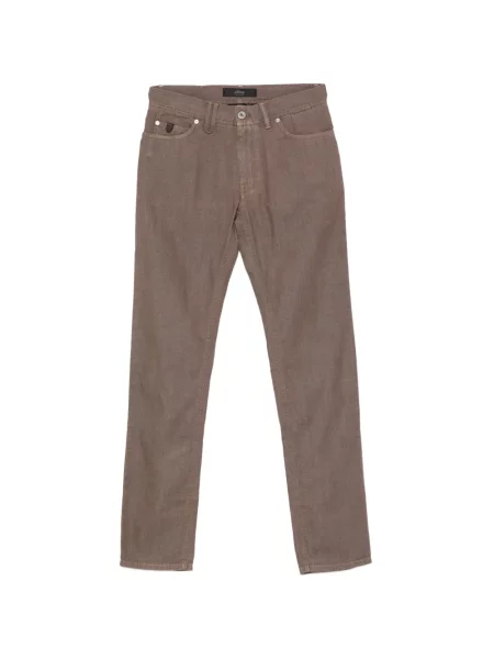 Cu centură pantaloni Brioni maro
