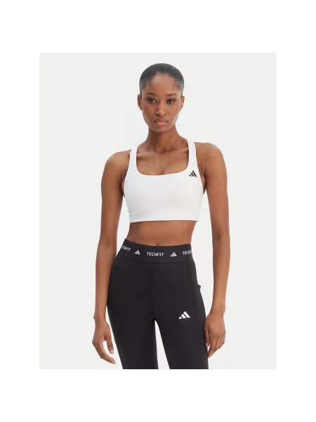 Adidas Špotni nedrček Optime Workout bela