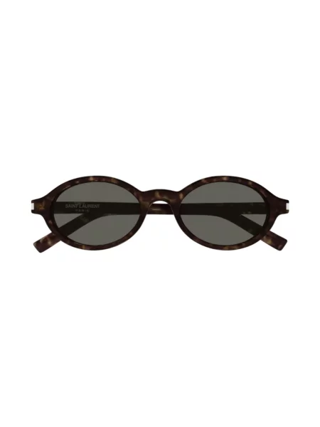 Saint Laurent okulary przeciwsłoneczne brązowy SL JEANNE czarne