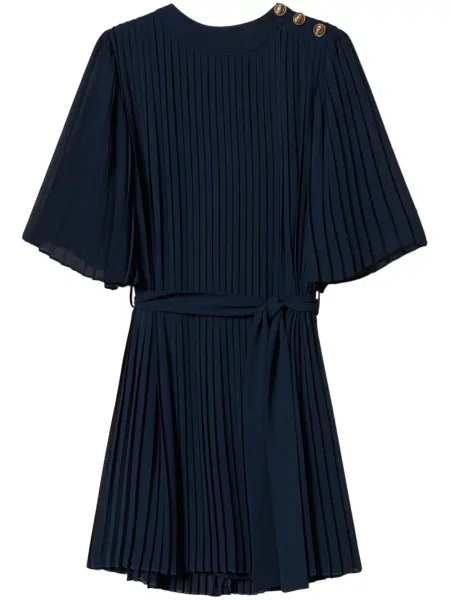 Rochie mini Twinset plisată de costum albastru