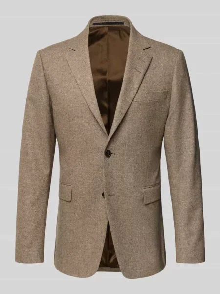 Marynarka ze skóry jagnięcej strzyżonej z kołnierzem z połami model ‘Justin’ Tiger Of Sweden beżowa