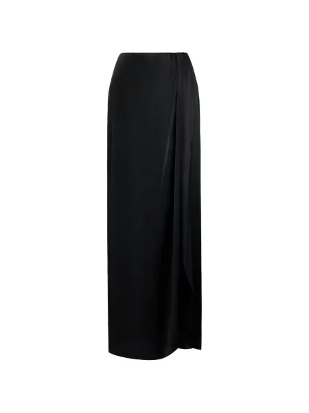 Drapírozott maxi szoknya Maison Margiela fekete