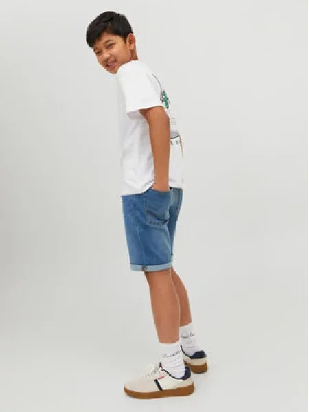 Jack & Jones Junior Džinsiniai šortai mėlyna