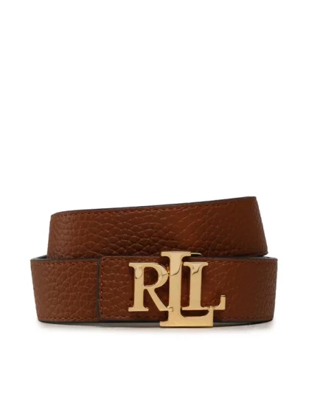 Lauren Ralph Lauren Remen smeđa zlatna