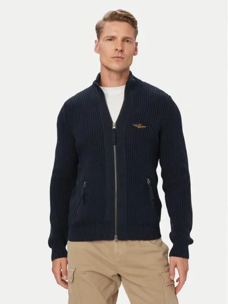 Aeronautica Militare Cardigan Bleumarin