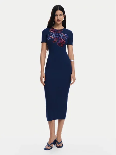 Vsakodnevna obleka Desigual modra