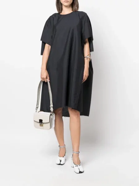 Oblekové šaty Maison Margiela šedé