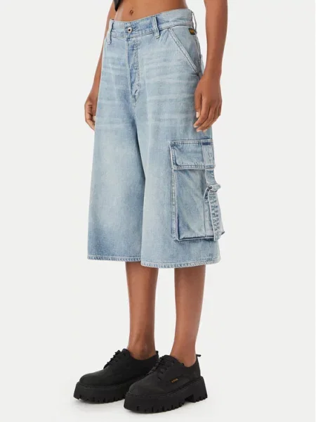 G-Star Raw Bermudy Patti Wide Fit niebieski