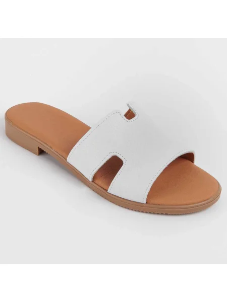 Pantofi Purapiel alb