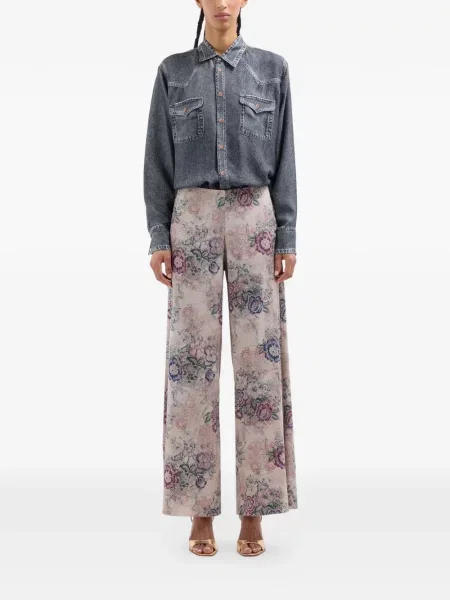 Pantaloni Pierre-louis Mascia cu model floral