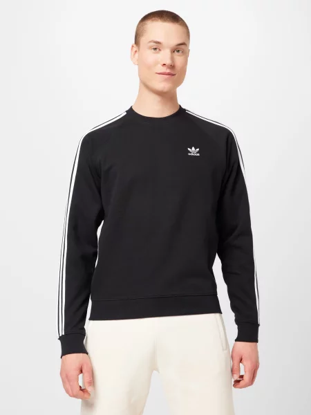 Hanorac Adidas Originals cu dungi negru