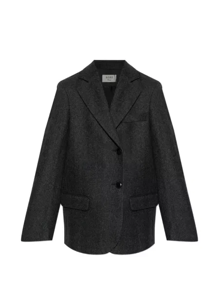 Sacou Róhe cu model herringbone cu două rânduri de nasturi gri
