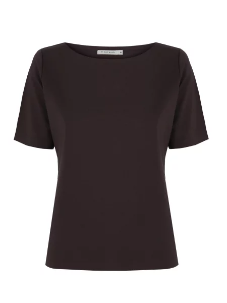 TATUUM Tricou Mikajo închis maro