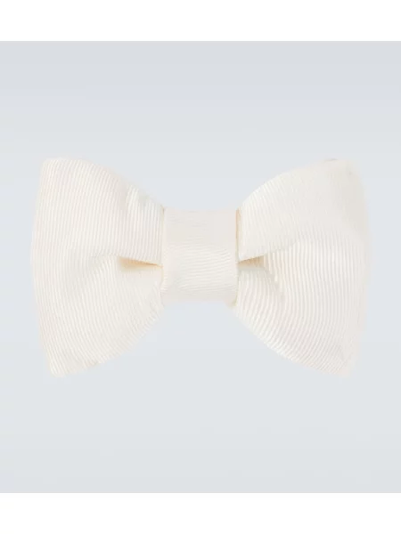 Svilena kravata Tom Ford z lokom bela