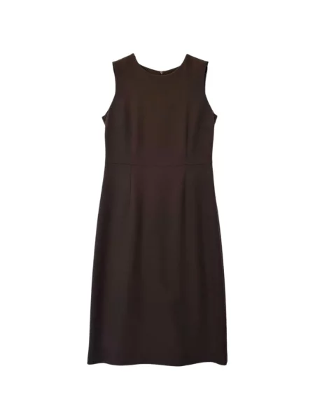 Rochie midi Laura Urbinati de lână fără mâneci maro