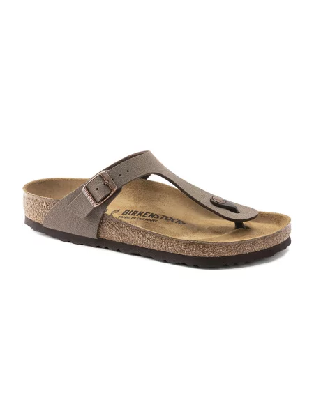 Birkenstock Gizeh BS Mocha Narrow Fit Kobiety Sandały Birkenstock Brązowy Size: 5 szare