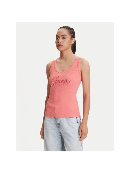 Guess Топ Regular Fit рожевий